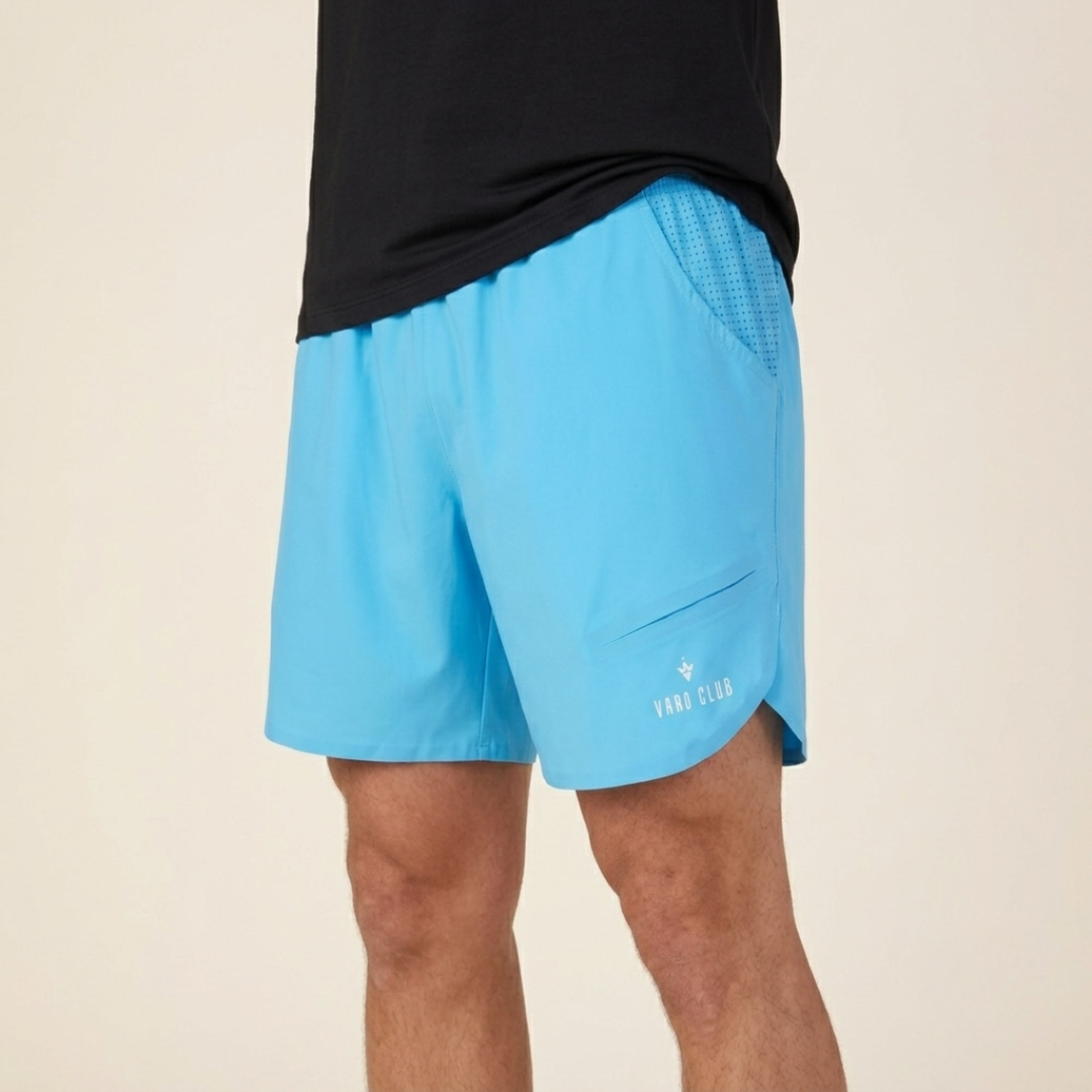 Slick Shorts — Azure Blue